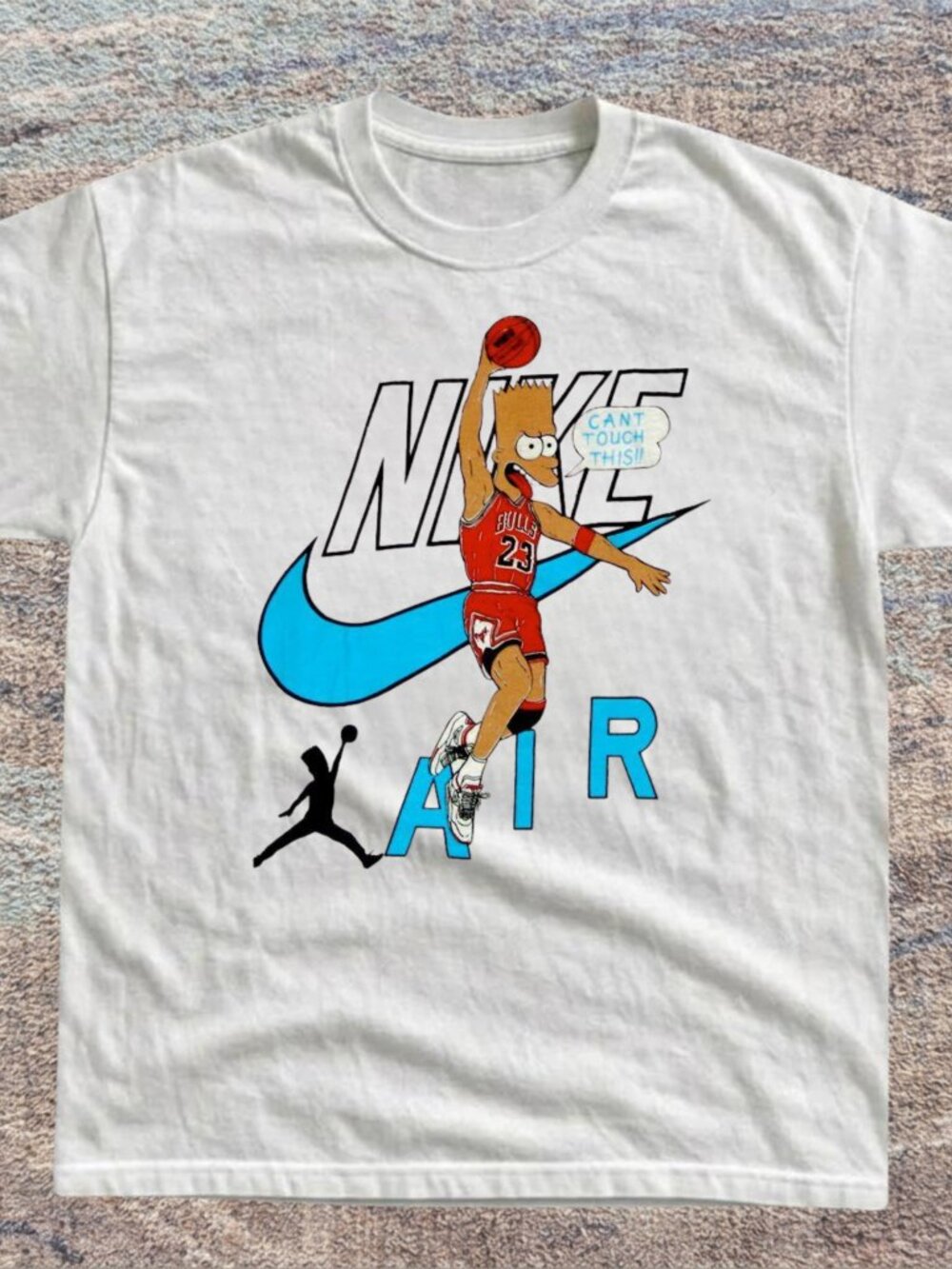 White Cartoon Slam Dunk 90s Streetwear Graphic T-Shirt